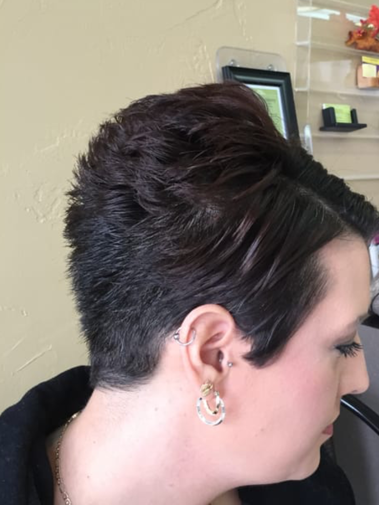 black hair haircut service